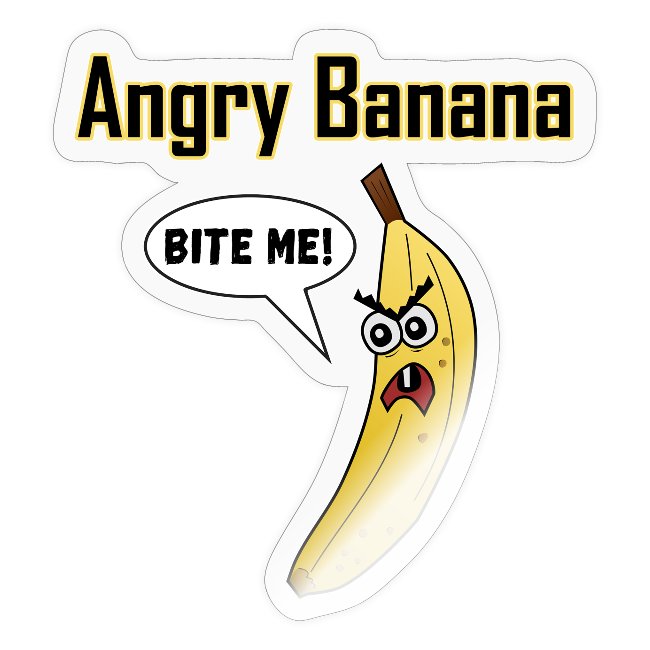 Angry Banana Angry banana graphic by Sheila Lee Brown