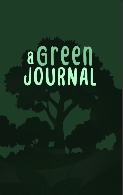 a Green Journal Cover of "a green journal" notebook by Sheila Lee Brown.
